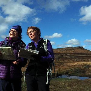 Navigation lessons for women in the Peak District